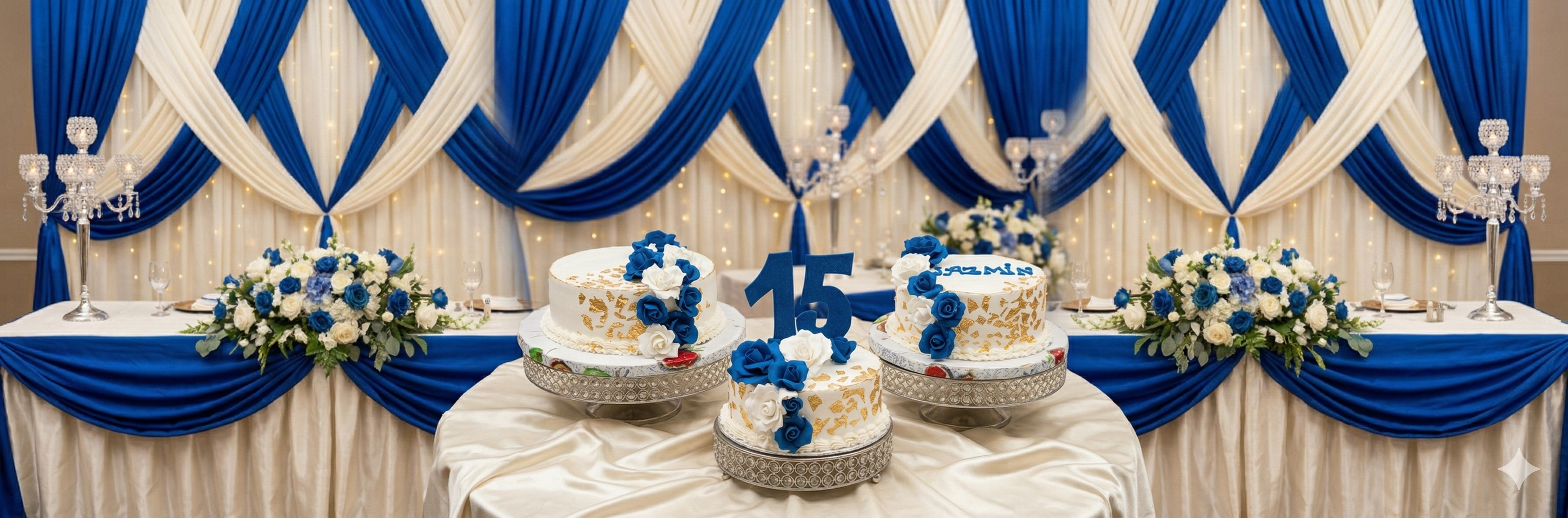 Torta de bautismo decorada con ángel y detalles en azul